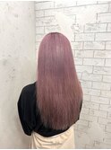 20代可愛い透明感ピンクカラーケアブリーチ