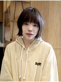 【倉畑果歩】ブリーチなしオリーブベージュ×外はねボブ