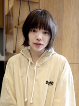 ネロ ヘアサロン 渋谷(NERO HAIR SALON) 【倉畑果歩】ブリーチなしオリーブベージュ×外はねボブ