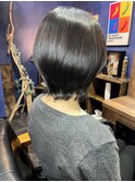 小顔効果抜群 外ハネショート
