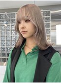 ミルクティーベージュダブルカラーハイトーンカラーレイヤー韓国