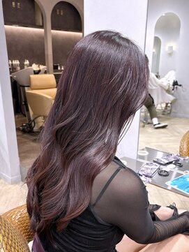 ティエラ 原宿 表参道(Tierra) 【美侑】ブリーチ無し高発色イルミナカラーピンクラベンダー