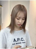 ☆ハイトーンブリーチミルクティーカラーホワイトベージュカラー