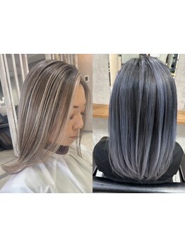 大人女性のキレイと向き合う。ハイライトでつくる白髪ぼかし★自然に魅せるハイライト【大宮/ハイライト】