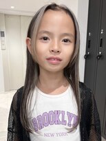 ニュアージュ 表参道 南青山(Nuage’) ブリーチ1回ダブルカラーホワイトグレージュデザインハイライト