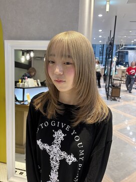 ザザ シンジュク(ZA/ZA shinjuku) ハイトーン/レイヤー/ミルクティーベージュ