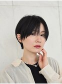 後ろ姿美人ショート×刈り上げショート×改善カット　フクザワ