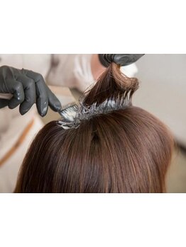 [リタッチカラー\2700/全体\3500～] 白髪染めカラー専門店で、自宅染めより楽に、傷まず綺麗な仕上がりに*