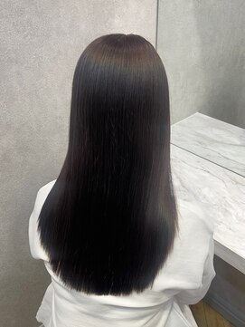 ロンド フィーユ(Lond fille) オリーブグレー髪質改善/黒髪/小顔/くすみベージュ/銀座 ■