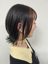 エーバイフー 江坂店(A BY WHO)&nbsp;A BY WHO江坂/くびれ外はねボブ/フェイスフレーミング