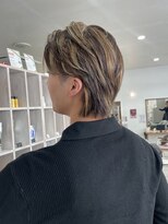 エルフ(elf)&nbsp;ハイライトカラー/メッシュ/姫路メンズ/センター分け