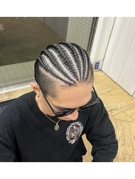 バイブアンドアネックス(VIBE & ANNEX) 地毛コーンロウ6本