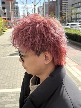 ノイセル(Noisyle) 刈り上げセンターパート/波巻きツイストスパイラル/西長堀☆