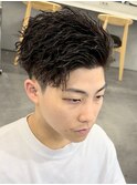 大分メンズカットツイストスパイラルパーマラルフカールゆるめ