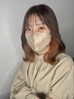 プランツヘアー 高宮店(Plants hair)&nbsp;brown × inner orange