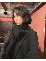 ニーム 栄(nimes)&nbsp;大きめカールでドライパーマ