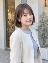 ラナ(LaNA)&nbsp;透け前髪とすっきりまとまる艶ブラウンボブ