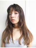 【ACA】グラデーションハイライトロングレイヤースタイル