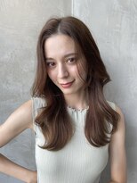 エースハバナ 渋谷(1 HAVANA)&nbsp;ヌーディーカラー/くびれロング/ふんわりミディアム/小顔ヘア