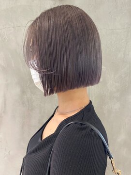 アルバム 渋谷パルコ(ALBUM) グレーパープル_外ハネボブセクションカラー_ba398612