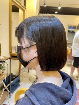 ヘアリゾート クオリア(hair resort Quaria by piece) インナーカラー_大人ボブ_前下がりボブ_ショートボブ☆