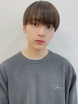ワックス無しナチュラルスリークマッシュショート韓国マッシュ１