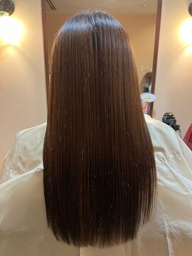 アームス リレーション(Arms Relation) ストレートロング 縮毛矯正 酸性ストレート 透明感 ストパー