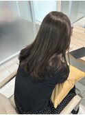 オリーブブラウン/ブリーチなしカラー/透明感カラー/艶髪