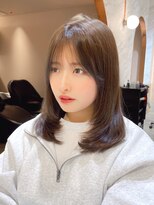 ロンド エスポワール 錦糸町(Lond espoir)&nbsp;セミディダークアッシュシアーカラー姫カット【韓国ヘア鈴木颯】