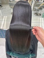 ロンドルーチェ 心斎橋(Lond luce)&nbsp;ダークアッシュ/ミディアムレイヤーカット［髪質改善/縮毛矯正］