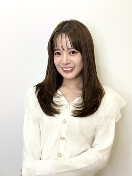 ユーフォリア 銀座(Euphoria) ブリーチなし秋色カラーオリーブカラーミディアムレイヤー