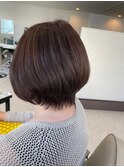 レイヤーカットカシスレッドくびれシャギーカット20代30代40代