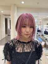 ☆ブリーチ必須　ピンクカラー　レイヤーカット