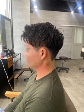 ソイクフ 四条大宮店(SOY-KUFU) 20代30代40代◎韓国風マッシュニュアンスパーマブルーブラック