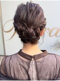 〈Tierra毛利仁美〉ドレスにも和装にも合うシニオンヘア