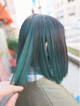 ボアップ(boappu) #インナーカラー#グリーンカラー