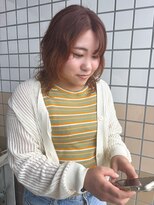 クレール グラン 富塚(ｃｌａｉｒ，ｅ gran)&nbsp;ミディアムレイヤー/パーマ/オレンジベージュ