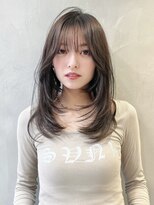 グロー 大宮(GLROW)&nbsp;□ 韓国大宮顔周りレイヤーカットハッシュカットミディアムヘア