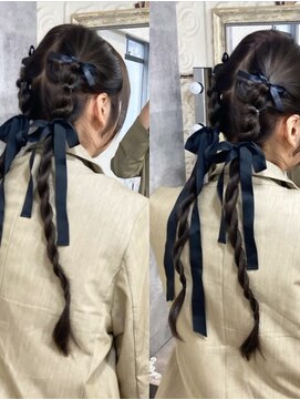 ヘアセット専門店 ナゴミ 池袋店(nagomi) ねじり編みおろし