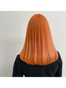 ラ ポルト ドゥ サワ(La Porte de SAWA) 長野市美容室/透明感◎ハイトーンオレンジ韓国風レイヤーカット