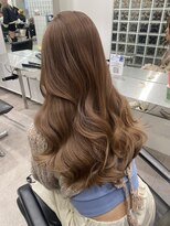 サンクプロジェクト(cinq PROJECT)&nbsp;韓国ヘア顔周りレイヤーミルクティーベージュグレージュカラー