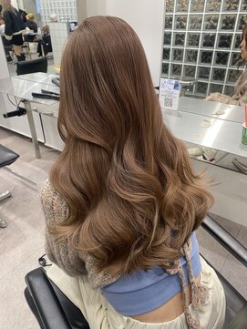 サンクプロジェクト(cinq PROJECT) 韓国ヘア顔周りレイヤーミルクティーベージュグレージュカラー