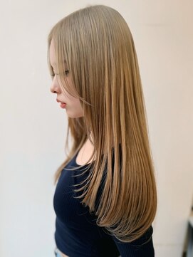 【MONA】ベージュカラー/デザインカラー/ダブルカラー