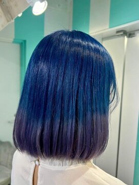 マティーナ ヘアー 池袋(Matina hair) 【ボブ/グラデーション/ブルー/ラベンダー】池袋美容室