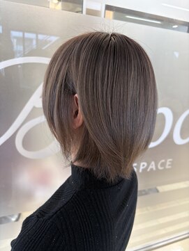 ヘアースペースブルーム ヒーロー 園田店(HAIR SPACE BLOOM hero) 【園田/ミルクティーグレー】ブリーチ1回カラー