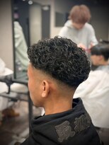 メンズサロンドットリアン(dot. lien) スキンフェード×オールバックパーマ