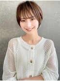 丸みショートボブ/顔周りカット/20代30代40代50代/前髪/大宮