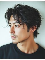 キサ ファータ 恵比寿(kisa fata)&nbsp;センターパート20代30代40代メンズ眉毛ヘッドスパ恵比寿広尾