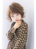 甘めのゆるふわウェーブ/Aラインボブ