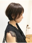 短すぎない丸みショートヘア